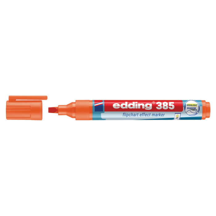 Viltstift edding 385 flipover penseel oranje
