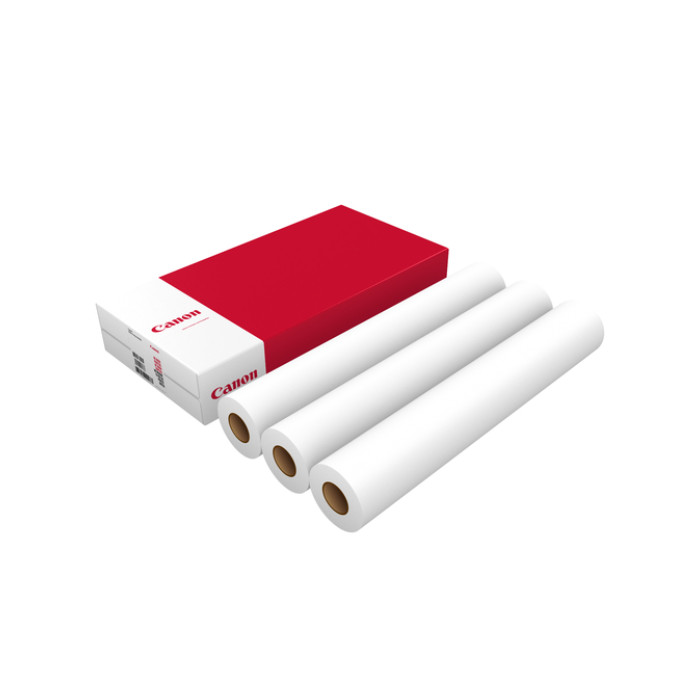 Inkjetpapier Canon 610mmx50m 90gr standaard 3 rol