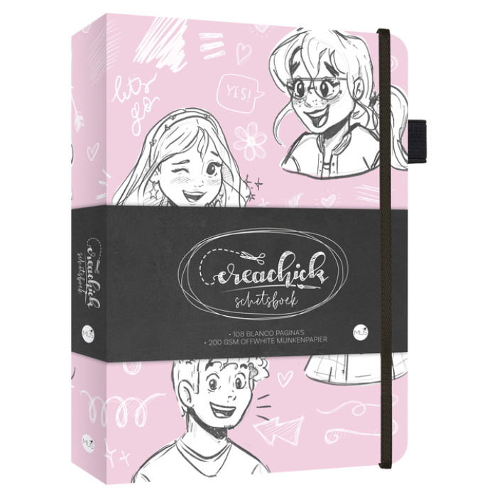 Schetsboek CreaChick  Pink