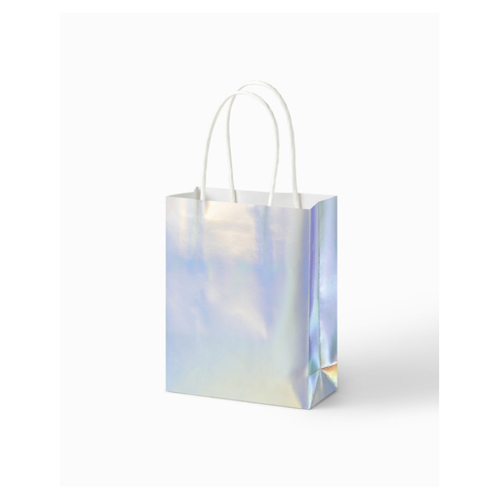 Cadeautas Folia iriserend kraft 12x15x5.5cm 10st