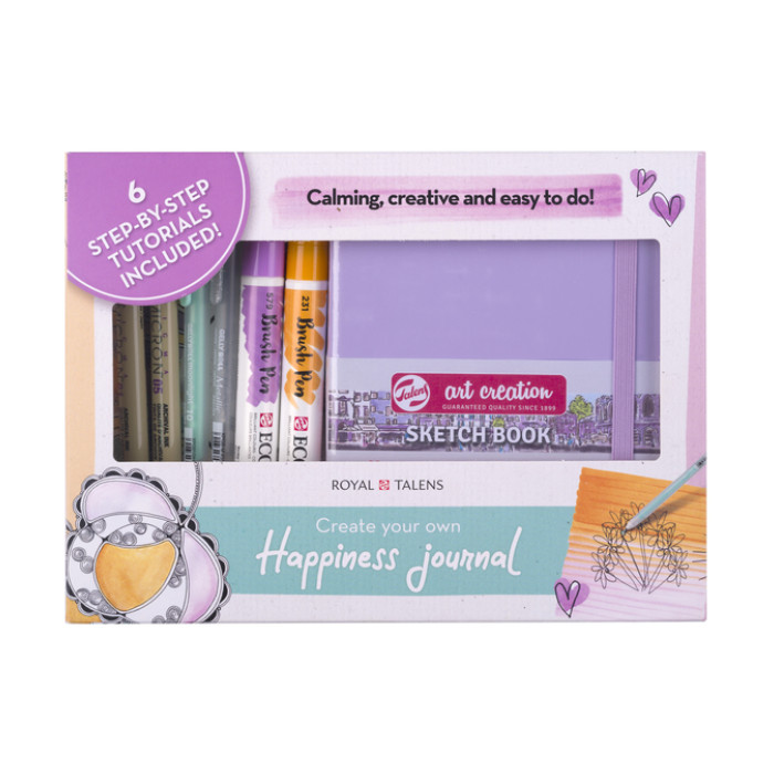 Journal Royal Talens set 8delig paars