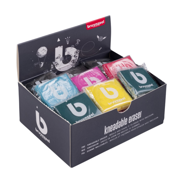 Kneedgum Bruynzeel Teens display 36 stuks assorti