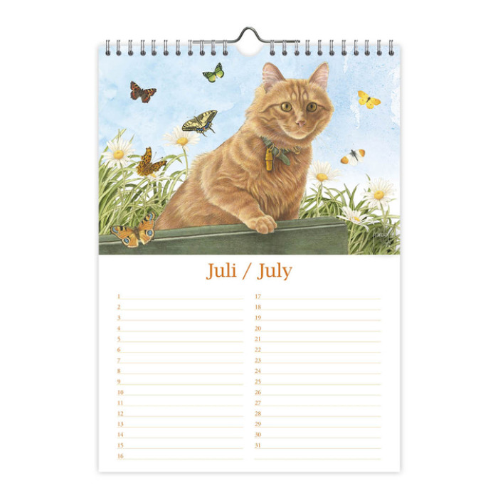 Verjaardagskalender Franciens Katten Jeroen A4