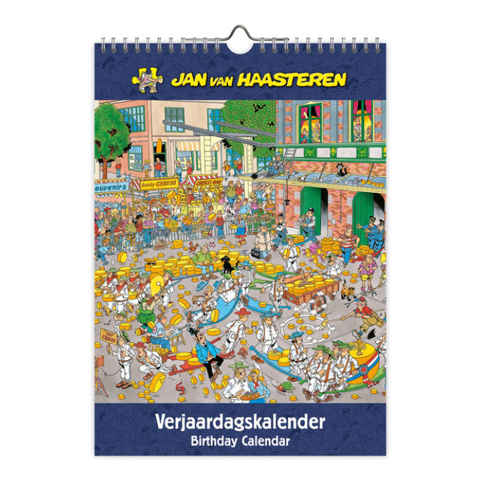 Verjaardagskalender Jan van Haasteren A4