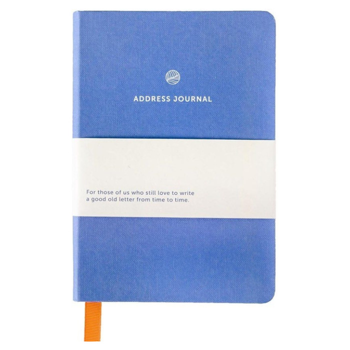 Adresboek A6 blauw A Journal