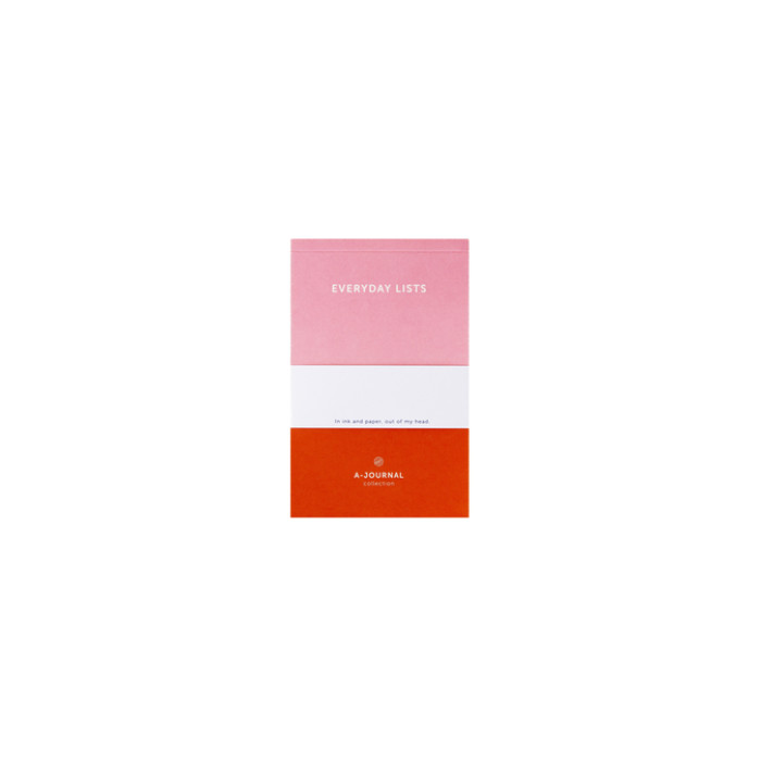 Notitieblok A6 roze/rood A journal