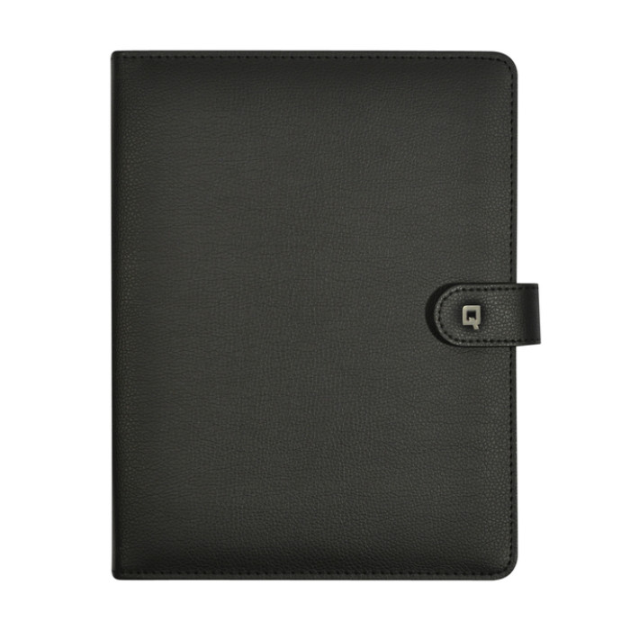 Schrijfmap DESQ voor tablet 7"-10" sluitclip zwart