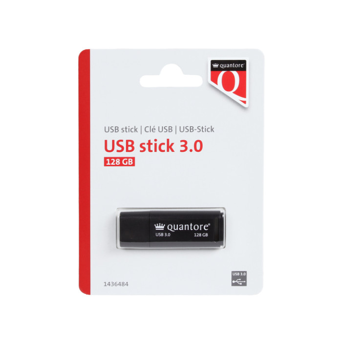 USB-stick Quantore 128GB 3.0 zwart