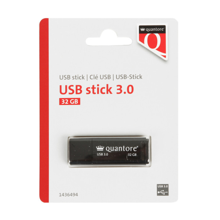 USB-stick Quantore 32GB 3.0 zwart