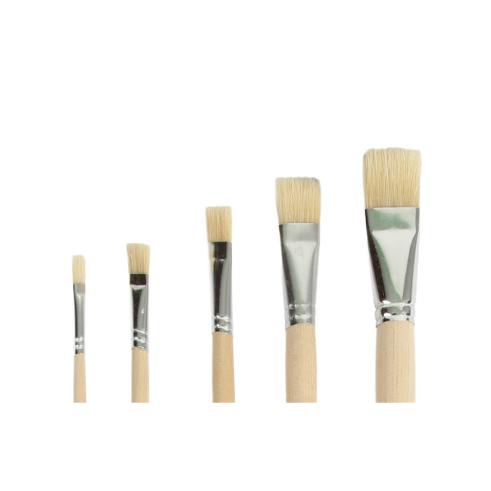 Kwast Qrea varkenshaar set à 5 breedtes