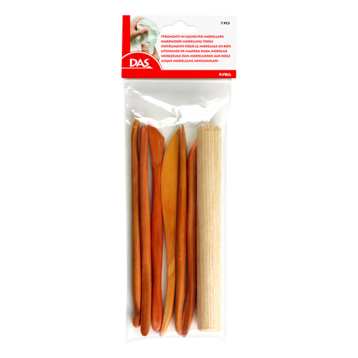 Kleigereedschap DAS hout 7delig