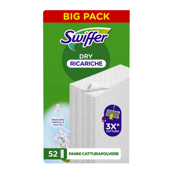 Vloerwisdoekjes Swiffer navulling droge doekjes 52
