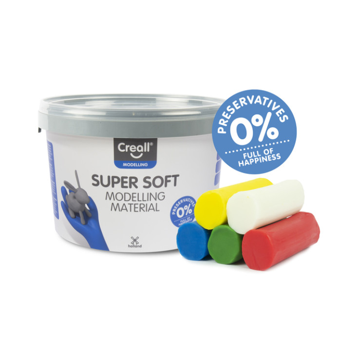 Klei Creall supersoft rd/blgn/gl/wt 1750gram