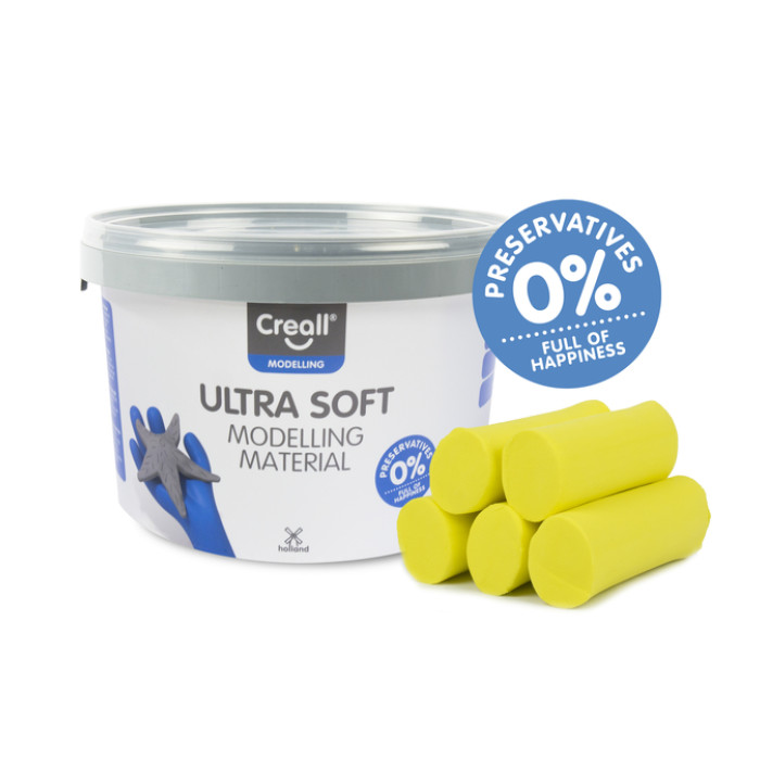 Klei Creall Play-it Ultra Soft helder geel 1100gr