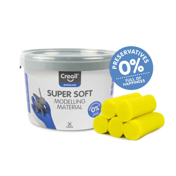 Klei Creall supersoft geel 1750gram