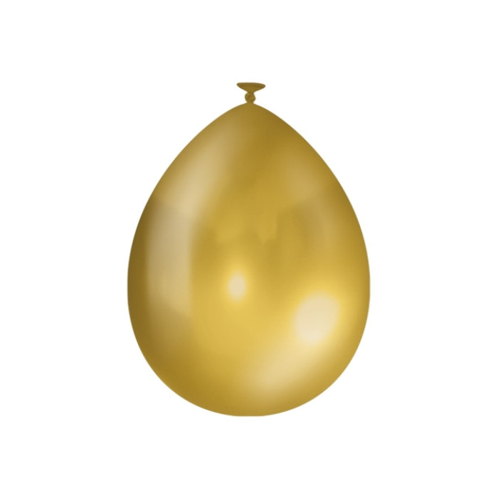 Balloons metallic 10 pcs Gold