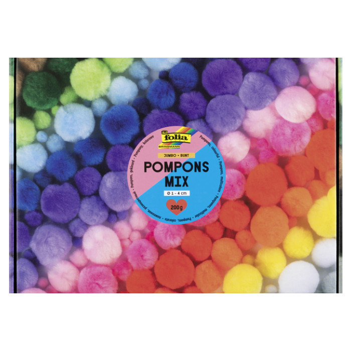 Pompons Folia 200 gram assorti