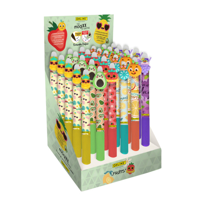 Gelschrijver Online Magixx Fun Fruits 0.7mm ass