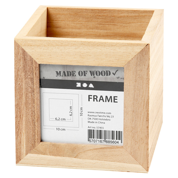 Pennenbakje Creativ Company 10x10x10cm hout