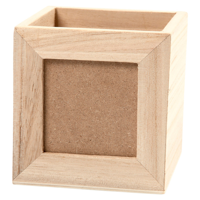 Pennenbakje Creativ Company 10x10x10cm hout