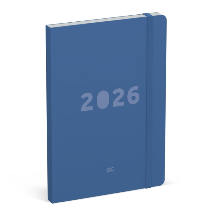 Agenda 2026 Lannoo bureau A5 QC Colour 7d/2p blauw