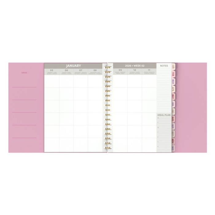 Famagenda 2026 Lannoo Flowers bouquet 7d/2p roze