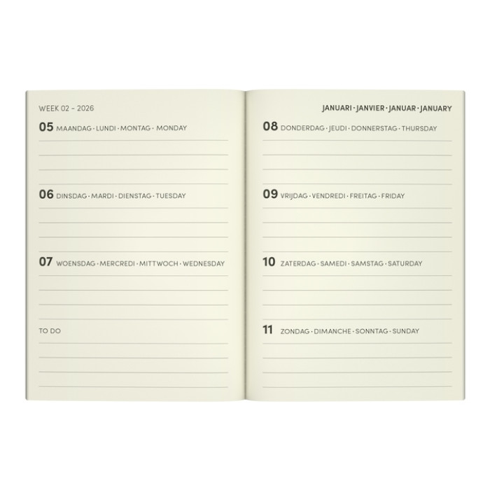 Agenda 2026 Lannoo pocket Flowers Bouquet 7d/2p rz