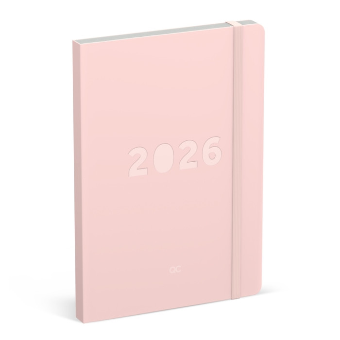 Agenda 2026 Lannoo bureau A5 QC Colour 7d/2p roze