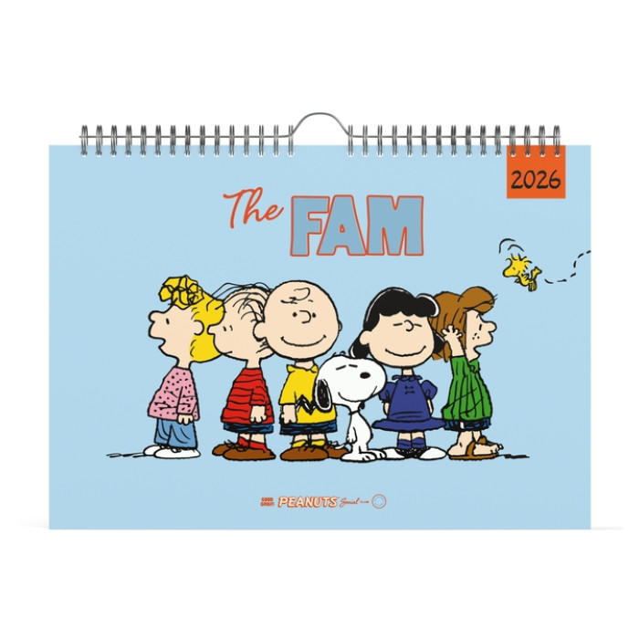 Familiekal 26 Lannoo  Peanuts 7d/1p