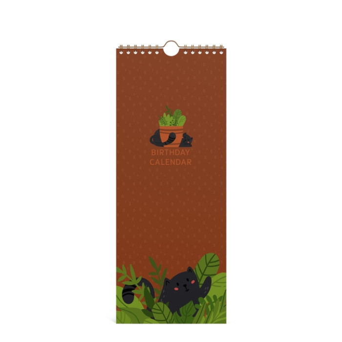Verjaardagskalender Lannoo 130x325 Cats