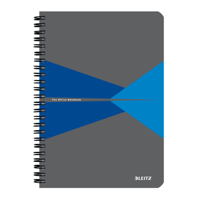 Notitieboek Leitz Office A5 lijn 180pag grijs bl