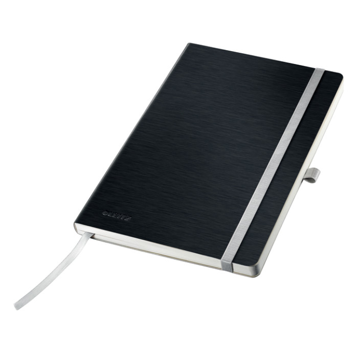 Notitieboek Leitz Style A5 lijn 160pag zwart