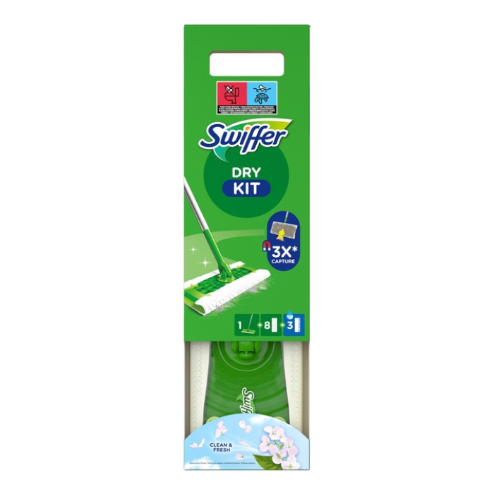Vloerwissysteem Swiffer starterskit 8 dry en 3 wet