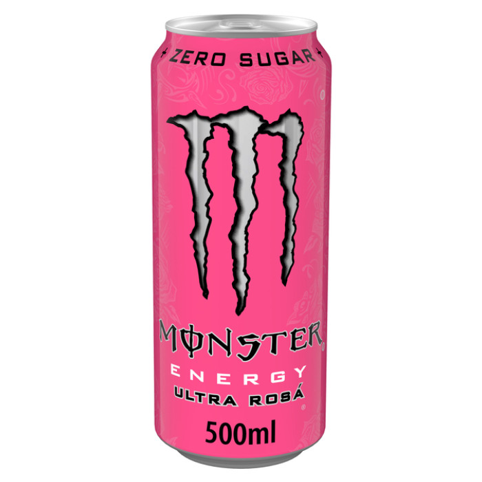 Energiedrank Monster ultra rosa blik 500ml