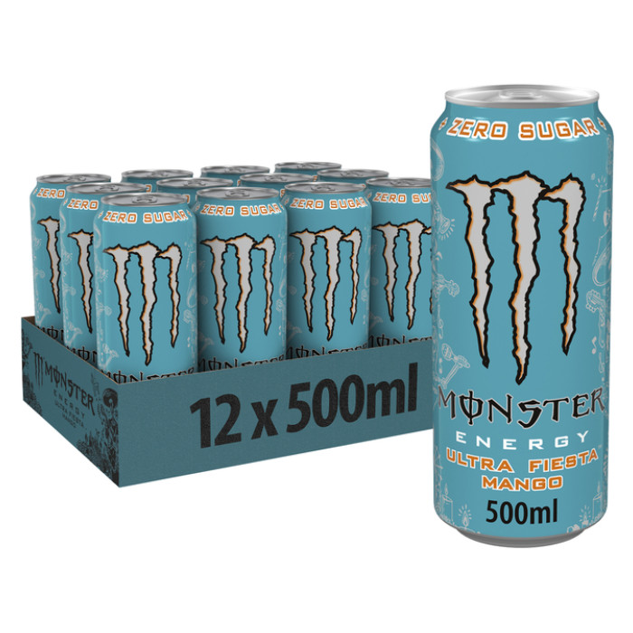 Energiedrank Monster ultra fiesta mango blik 500ml