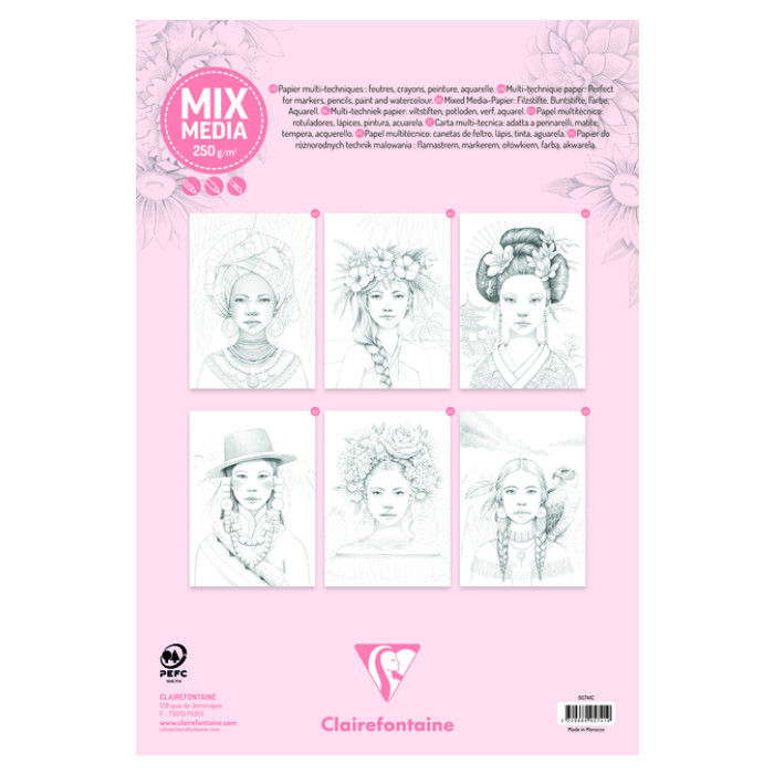 Kleurboek Clairfontaine Odelia A4 Vrouwen