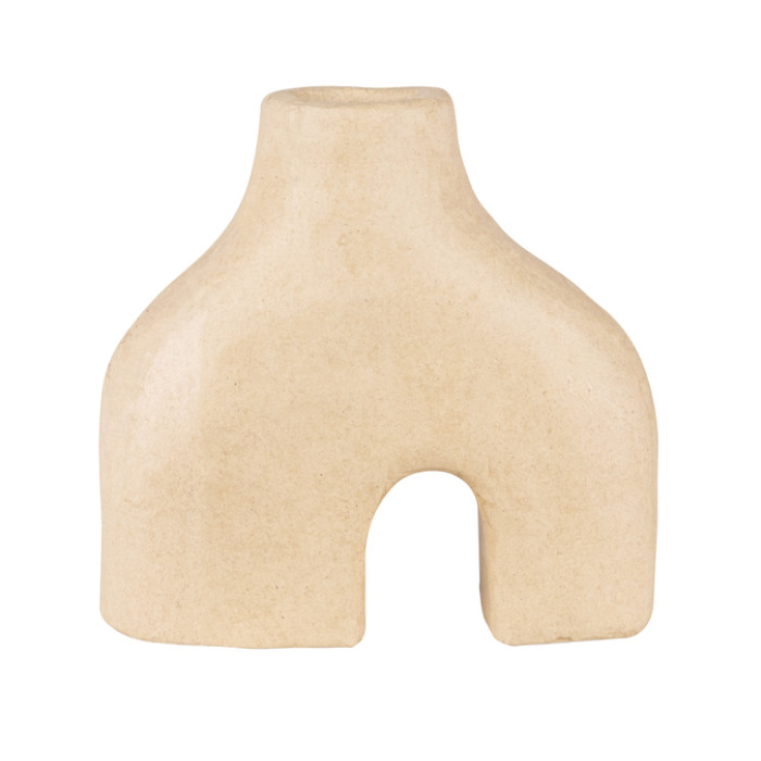 Figuur Décopatch vaas dubbele voet 19x7x18cm