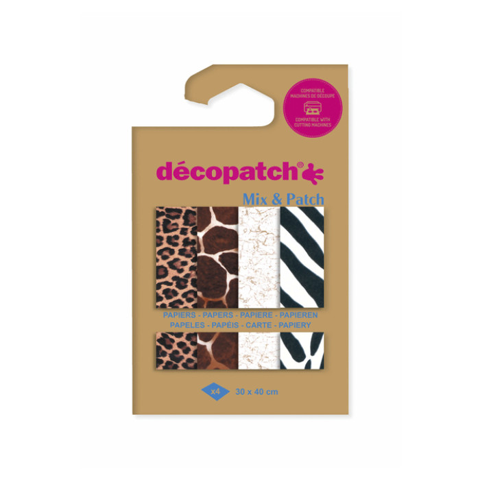 Hobbypapier Décopatch 30x40cm 4v dierenhuid