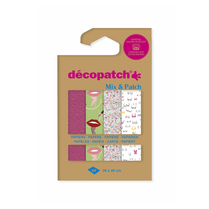 Hobbypapier Décopatch 30x40cm 4v Ode aan de vrouw