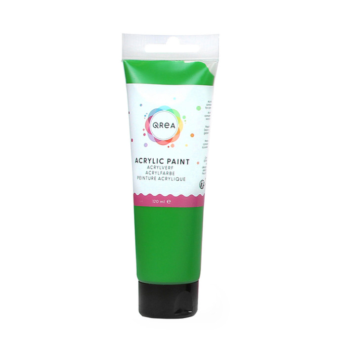 Acrylverf Qrea 120 ml briljant groen