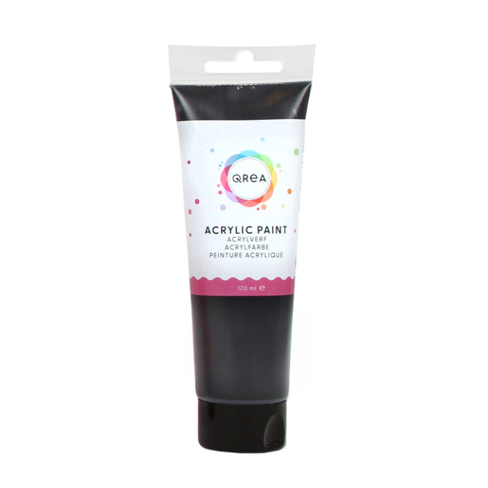 Acrylverf Qrea 120 ml zwart