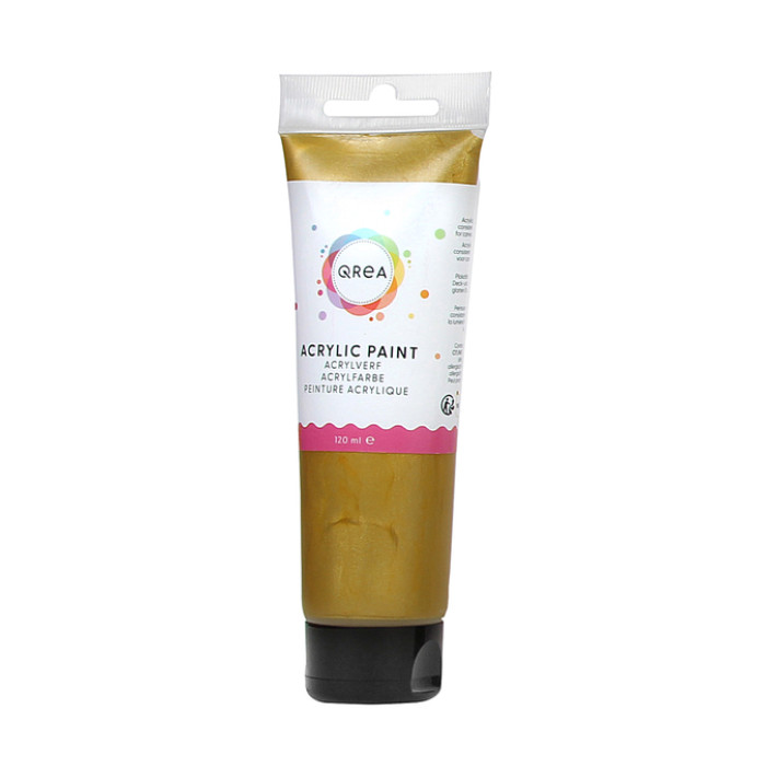 Acrylverf Qrea 120 ml goud