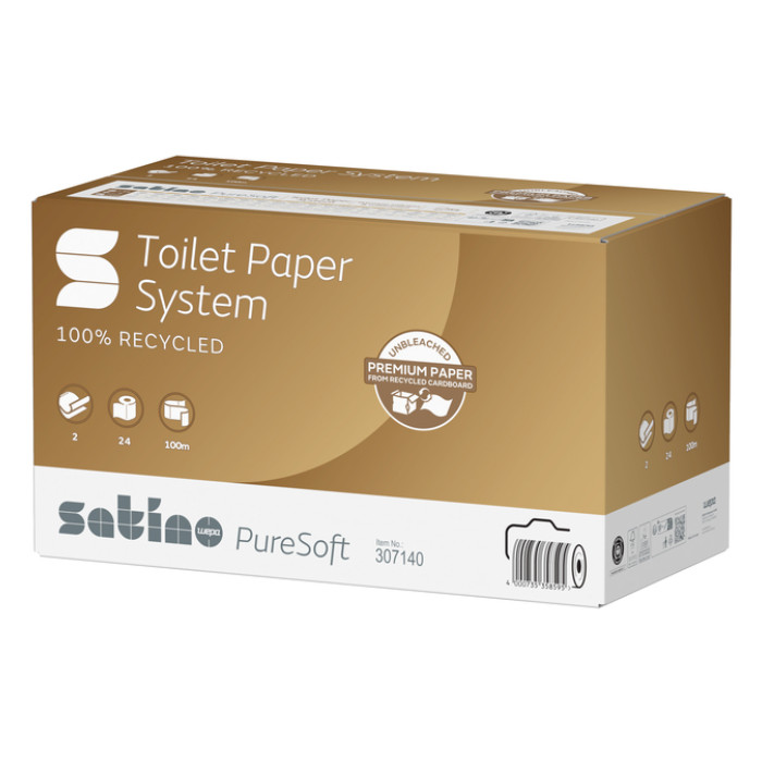 Toiletpapier Satino JT3 PureSoft systeemrol 2laags