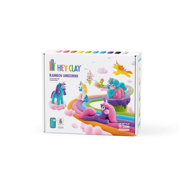 Klei Hey Clay eenhoorn set 15 delen