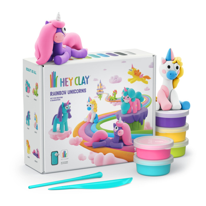 Klei Hey Clay eenhoorn set 15 delen
