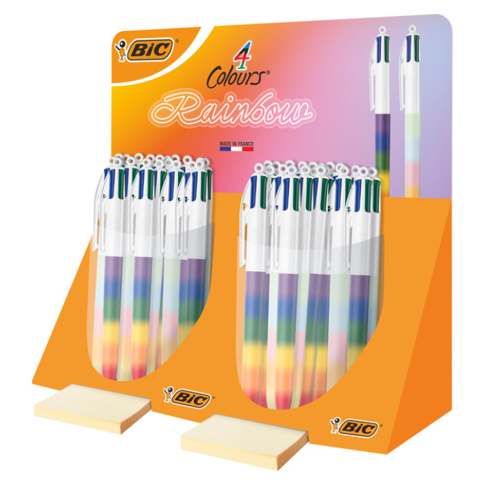 4-Kleuren balpen Bic regenboog M assorti
