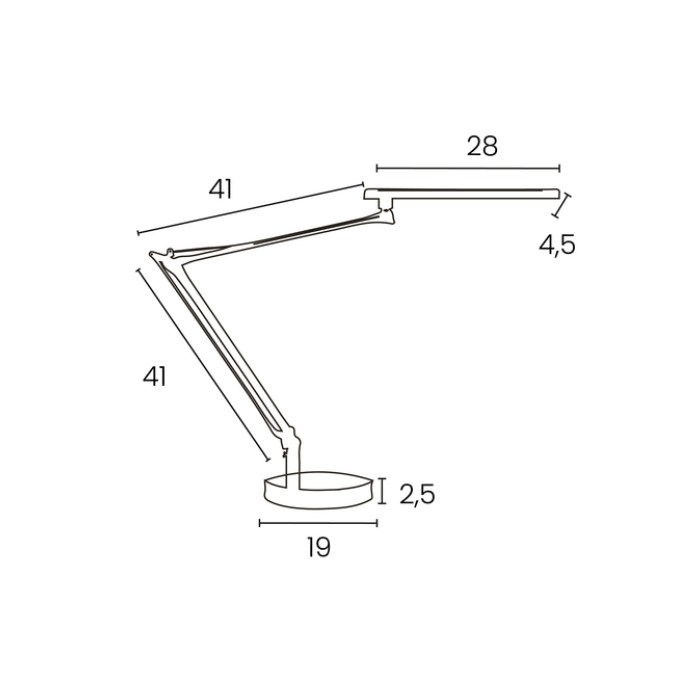 Bureaulamp Unilux Mamboled 2.0 LED zwart