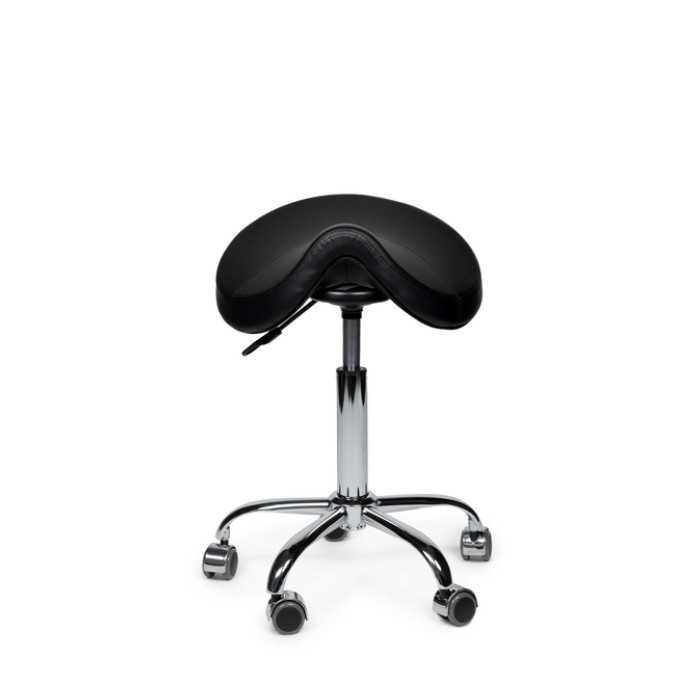 Premium zadelkruk zwart laag