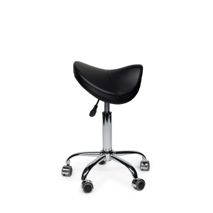 Premium zadelkruk zwart laag
