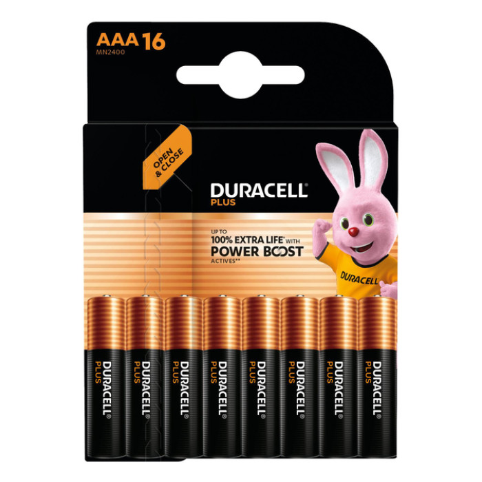 Batterij Duracell Plus Powerboost AAA X16